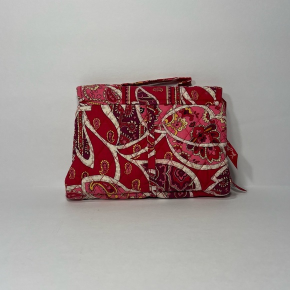 Vera Bradley Mini Tri-Fold Bag Organizer w/ Tie Closure - Rosy Posies (retired) - Picture 2 of 6